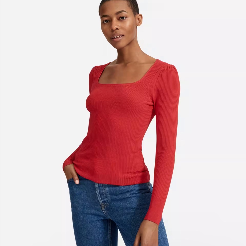 Everlane square neck top - M